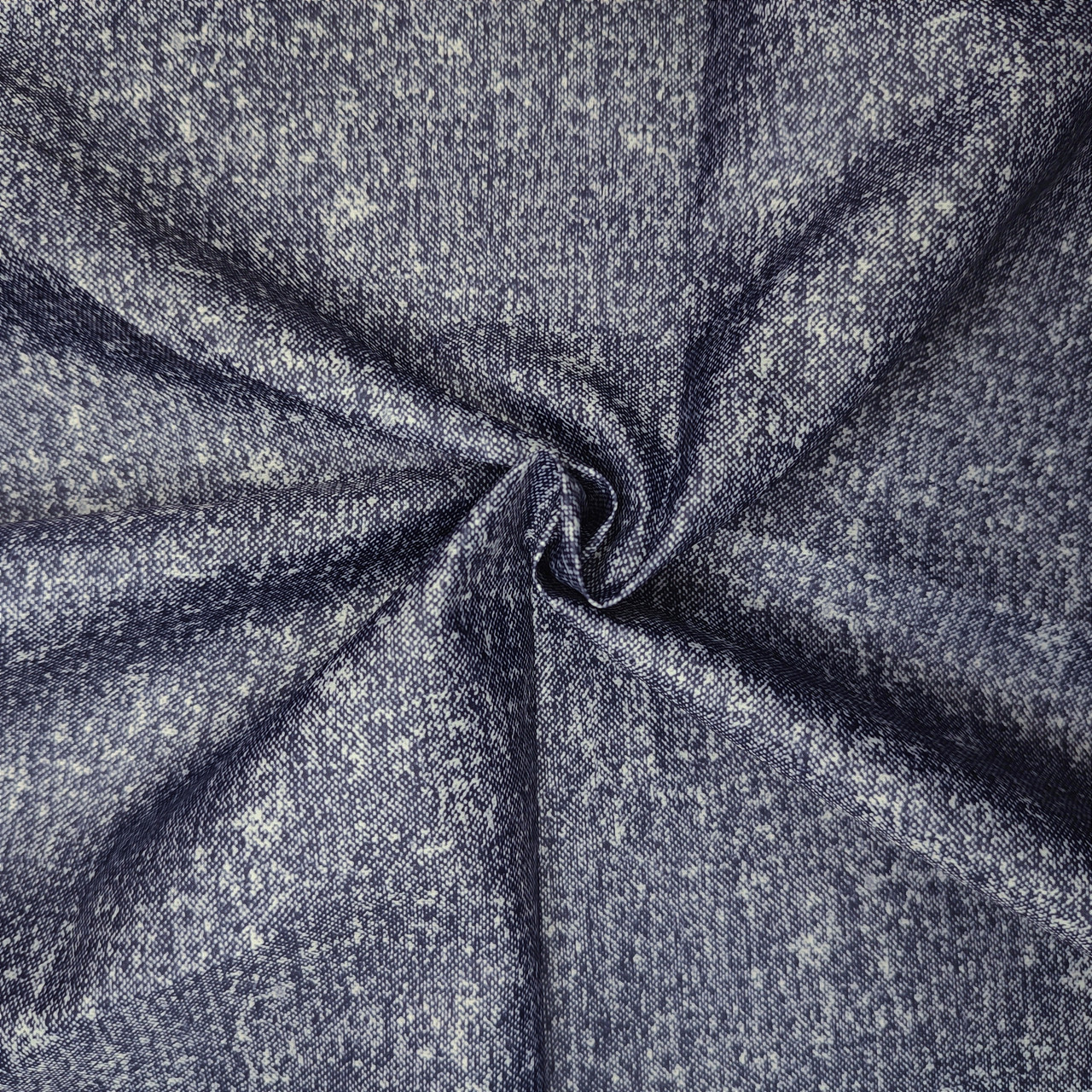 Плащівка меморі (меморі) джинсовий принт синій