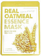 Тканинна маска для обличчя з екстрактом вівса FarmStay Real Oatmeal Essence Mask