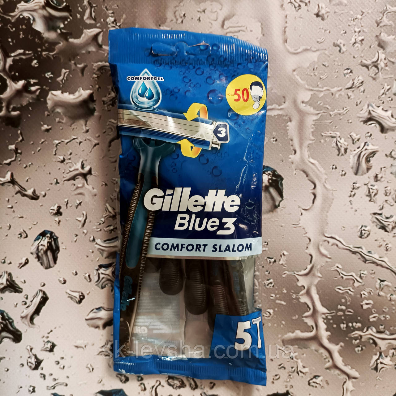 Станки для гоління Gillette Blue® 3 Comfort Slalom 5 шт.