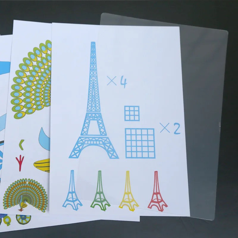 Купити Трафарети для 3D-ручки малюнки комплект 20 аркушів трафарету ...