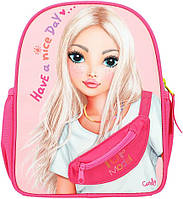 TOP Model рюкзак детский розовый девичий яркий Happy Application Backpack in Pink ТОП Модел 28 х 10 х 22 см