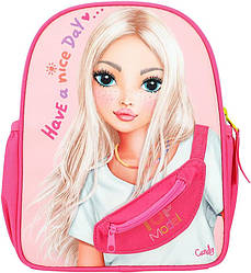 TOP Model рюкзак дитячий дівчачий рожевий яскравий  Happy Application Backpack in Pink  ТОП Модел 28 х 10 х 22 см