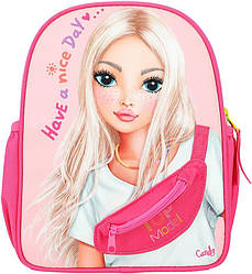TOP Model рюкзак дитячий дівчачий рожевий яскравий  Happy Application Backpack in Pink  ТОП Модел 28 х 10 х 22 см
