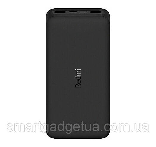 Оригінальний Power Bank Xiaomi Redmi 20000mAh 18W Black / Зовнішній акумулятор 20000mAh / Повербанк