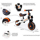 Біговел-трансформер 3 в 1 Poppet Adventure White, фото 3