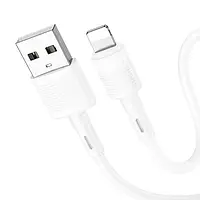 USB кабель HOCO X83 Victory Lightning 2.4A 1m white