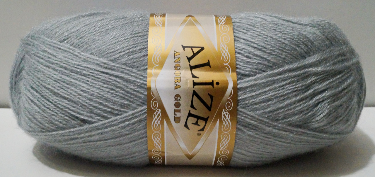 Нитки пряжа для в'язання ANGORA GOLD Ангора Голд від ALIZE Алізе № 21 - сірий