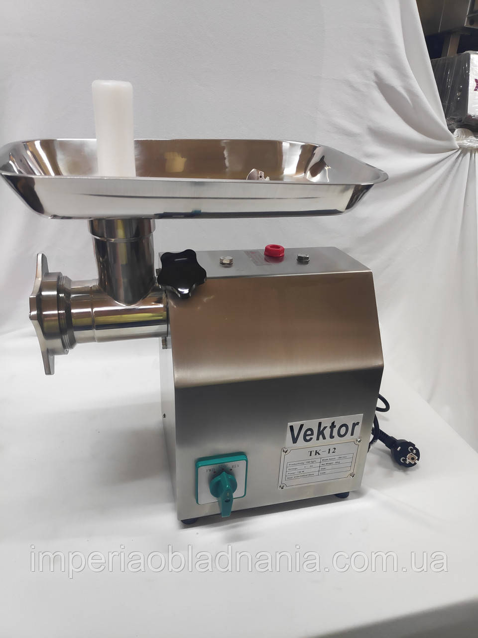 М'ясорубка промислова Vektor TK-12 (реверс)/150 кг/ час, фото 1