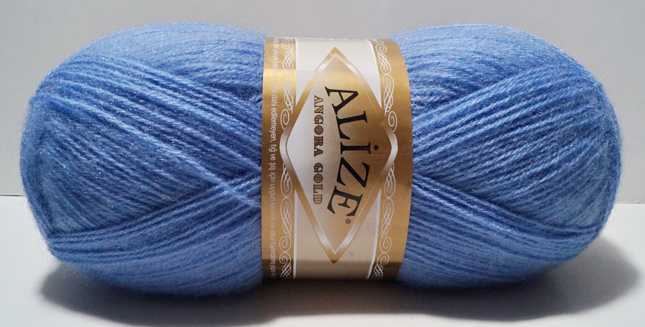 Нитки пряжа для в'язання ANGORA GOLD Ангора Голд від ALIZE Алізе № 40 - блакитний