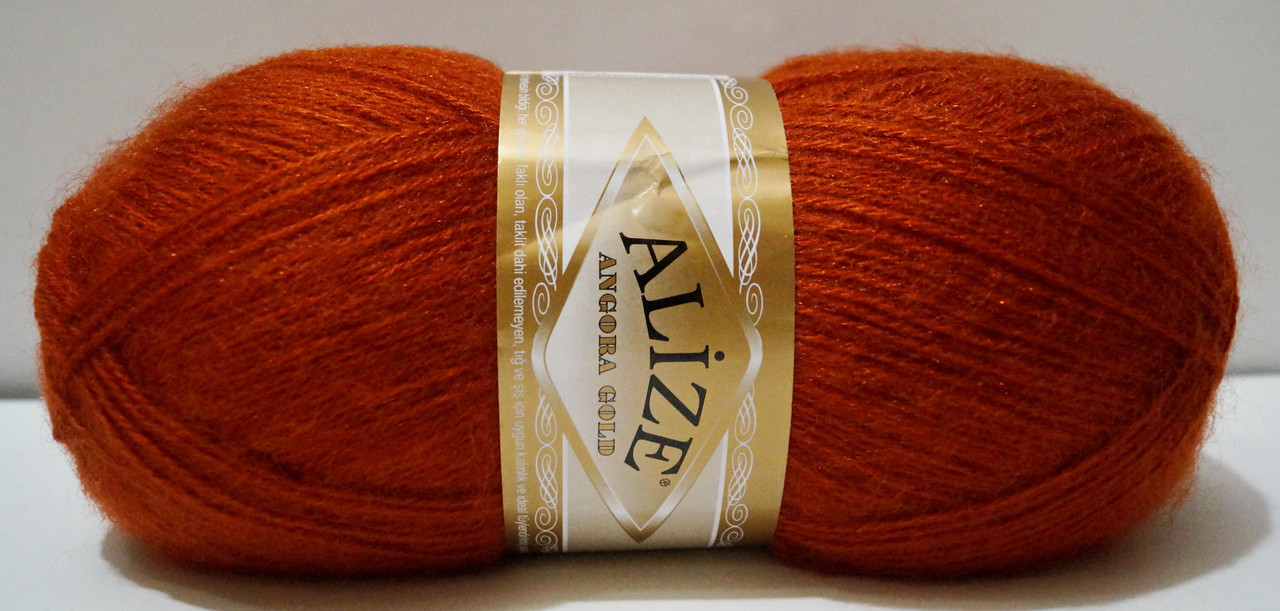 Нитки пряжа для в'язання ANGORA GOLD Ангора Голд від ALIZE Алізе № 36 - терракот