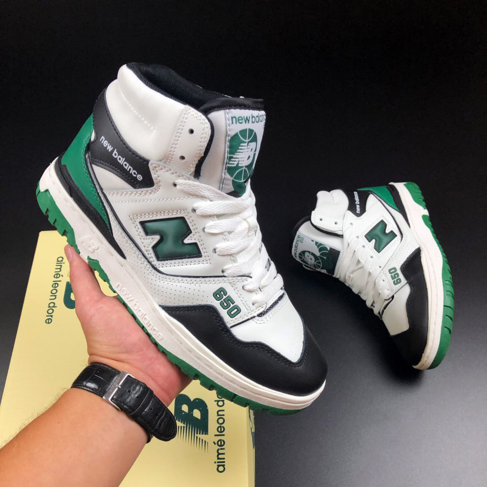 Чоловічі кросівки New Balance 650 шкіряні стильні молодіжні білі