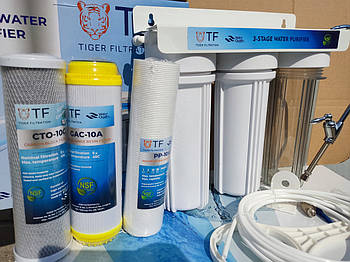 Фільтр для води потрійний під мийку з ум'якшенням