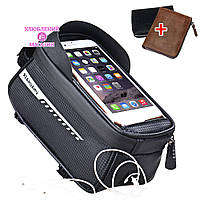 Сумка для велосипеда Rzahuahu с держателем для телефона на раму влагозащищенная сумка для смартфона козырьком