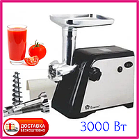 Мясорубка соковыжималка электрическая DOMOTEC MS-2023 (3000 Вт томаты) + насадка для колбас