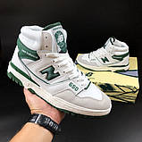 Чоловічі кросівки New Balance 650 шкіряні високі спортивні кроси білі, фото 6