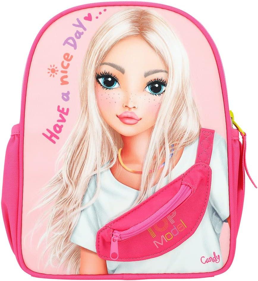 TOP Model рюкзак дитячий дівчачий рожевий яскравий Happy Application Backpack in Pink ТОП Модел 28 х 10 х 22 см