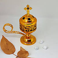 Кадильниця домашня з квітами колір під золото