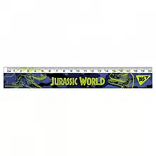 Лінійка пластикова, 20 см "Динозаври -  urassic World"