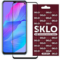 Защитное стекло SKLO 3D (full glue) для Huawei Y8p (2020) / P Smart S TOS