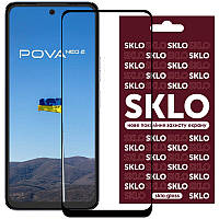 Защитное стекло SKLO 3D (full glue) для TECNO Pova Neo 2 (LG6n) TOS