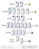 Замок висячий ABLOY PL340 PROTEC NA77FF 2KEY PRO_N NR_shackle 25мм 10мм BOX, фото 10