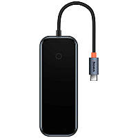 Перехідник Baseus Hub AcmeJoy 5-Port Type-C (HDMI*1+USB3.0*2+USB2.0*1+Type-C PD&Data*1) (WKJZ) TOS