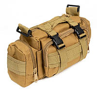 Сумка - подсумок тактическая поясная Tactical военная, сумка нагрудная с ремнем на плечо 5 литров кордура TOS
