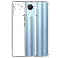 TPU чехол Epic Transparent 1,5mm Full Camera для Realme C30s TOS