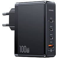 СЗУ Usams US-CC163 T50 100W 4 Ports ACCC GaN Fast Charger TOS