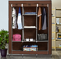 Складна каркасна тканинна шафа Storage Wardrobe 88130, шафа на три секції 130*45*175 TOS