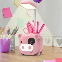 Лампа з органайзером для ручок і підставкою телефона Quite Light Piggy акумуляторна TOS