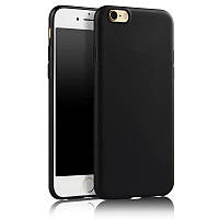 Противоударный чехол для Apple iPhone 6 plus / 6S plus silicone case black анти отпечатки пальцев