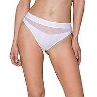 Трусики з прозорою вставкою Passion PS006 PANTIES white, size M TOS