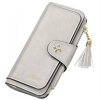 Клатч портмоне гаманець Baellerry N2341, гаманець жіночий маленький шкірозамінник. Колір: сірий TOS