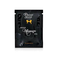 Пробник масажної олії Plaisirs Secrets Caramel (3 мл) TOS
