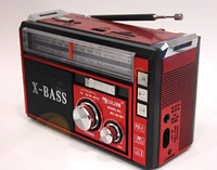 Радіоприймач GOLON RX-382 з MP3, USB + ліхтарик TOS