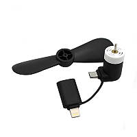 Міні вентилятор для телефону micro USB / Lightning TOS