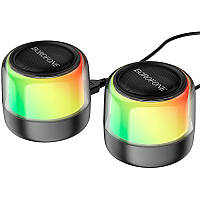 Bluetooth колонка Borofone BP12 Colorful BT wired 2-in-1 computer speaker TOS