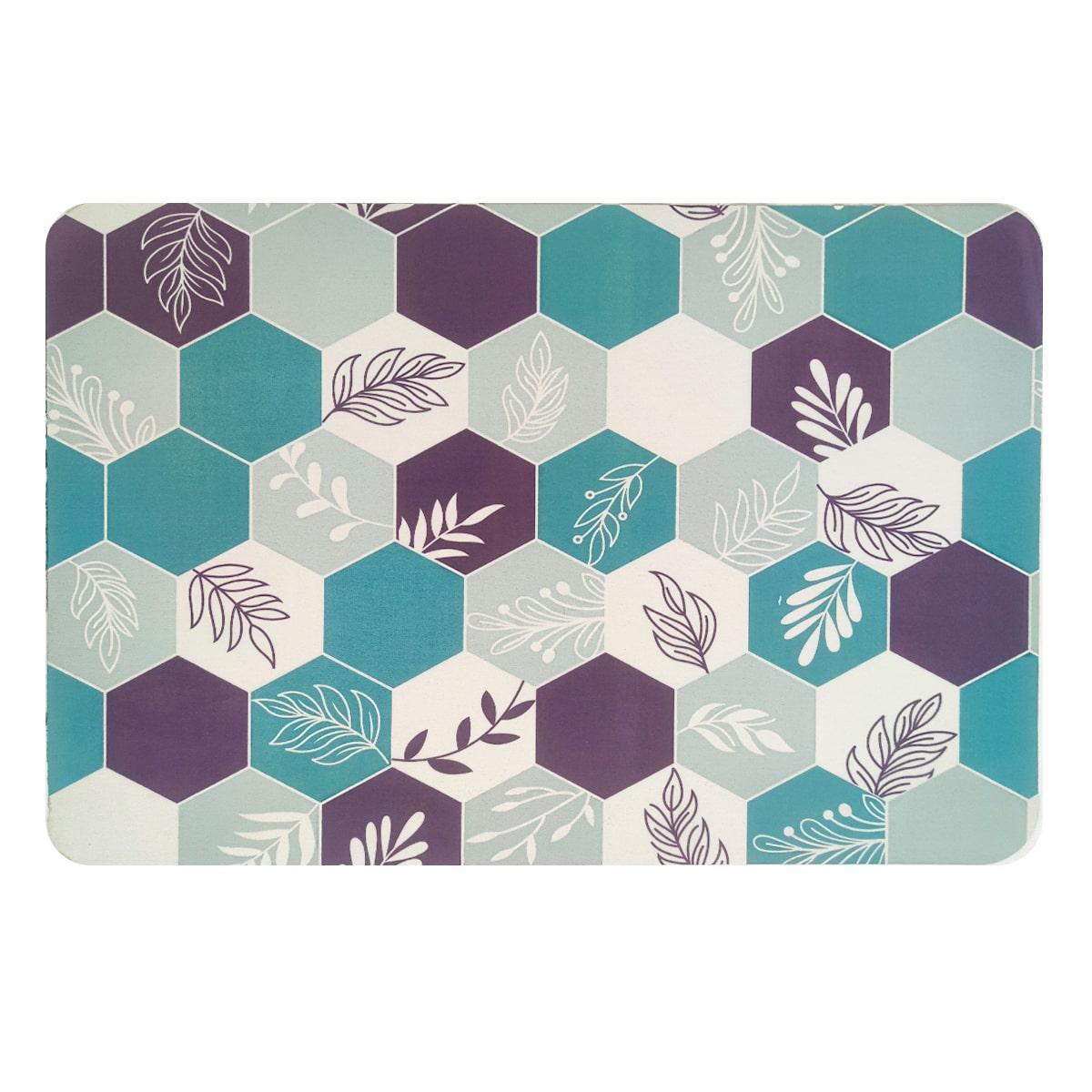 Стильний вологопоглинаючий діатомітовий Килимок 40х60см "Шестикутники", фото 1