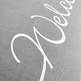 Сучасний вологопоглинаючий Килимок 40х60см сірий "Welcome", фото 5