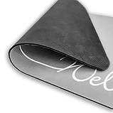 Сучасний вологопоглинаючий Килимок 40х60см сірий "Welcome", фото 4