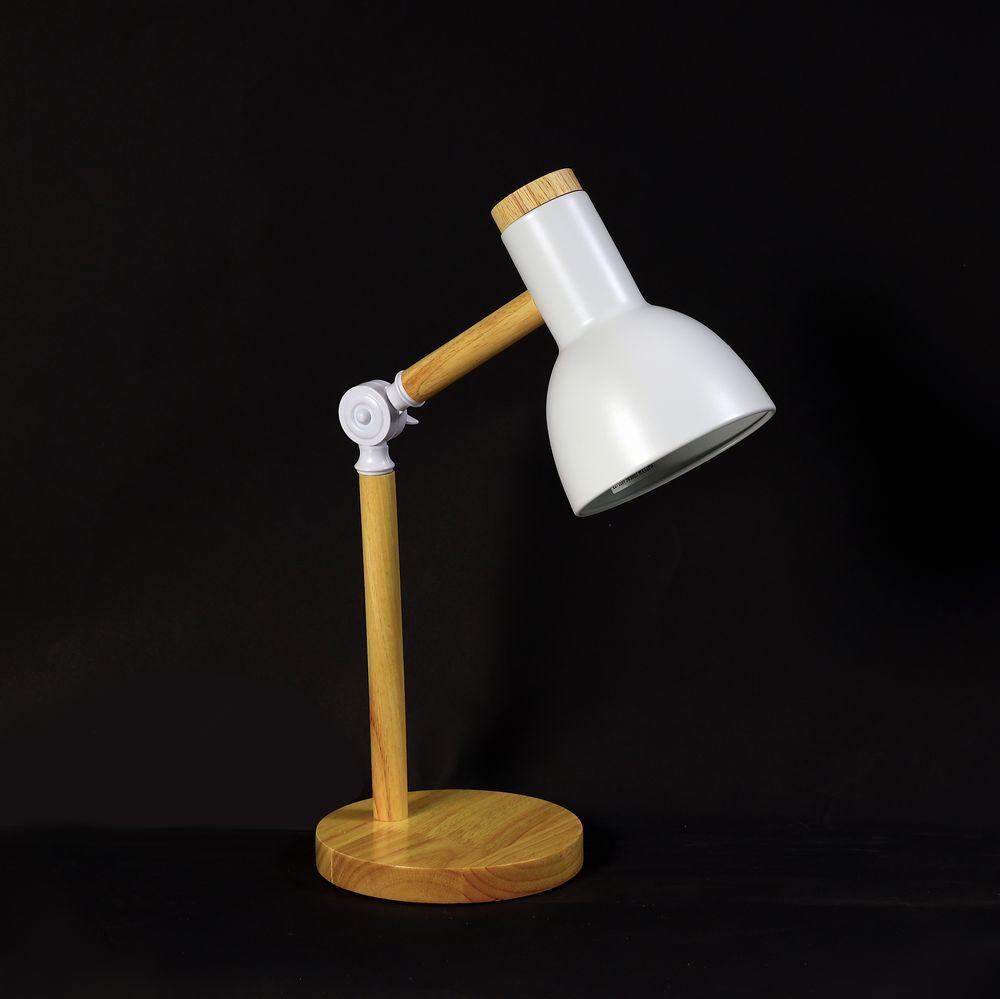 Лампа настільна в стилі лофт біла