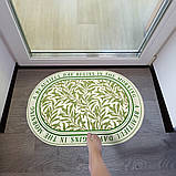 Стильний вологопоглинаючий Килимок 40х60см зелений "Прекрасний день", фото 6