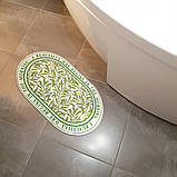 Стильний вологопоглинаючий Килимок 40х60см зелений "Прекрасний день", фото 8