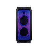 Bluetooth колонка Pro. Audio 208-08портативні з 2 радіомікрофонами на акумуляторі, фото 5