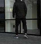 Чоловіча куртка демісезонна без капюшона осінь / весняна куртка чорна Туреччина. Живе фото. Чоловіча куртка, фото 4