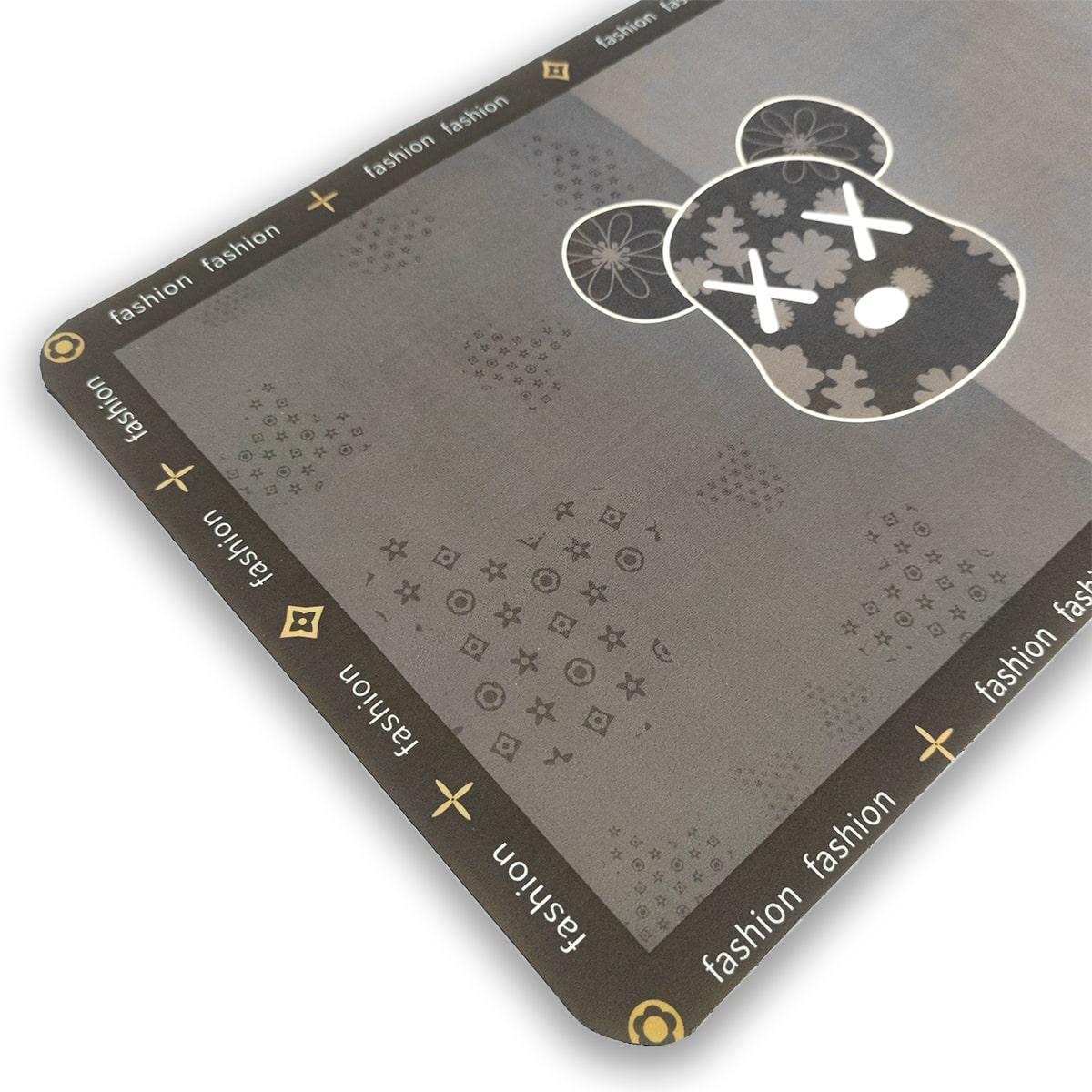 Сучасний вологопоглинаючий Килимок 40х60см сірий "Мішка", фото 1