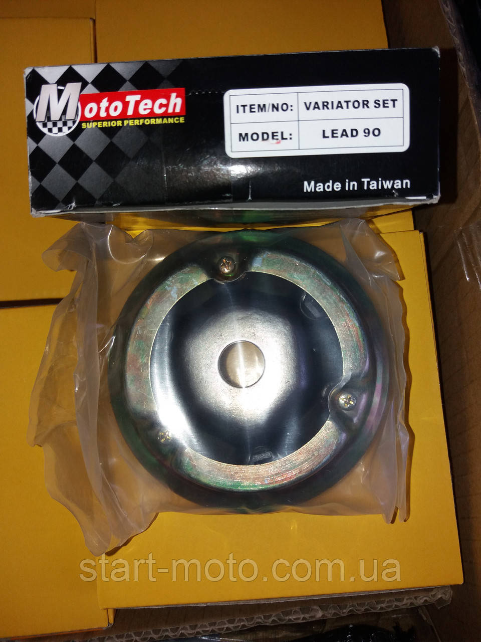 HONDA LEAD 90 HF05E Варіатор передній к-кт 105 mm зі зносостійким покриттям фірма MOTOTECH — Оригінал Тайвань