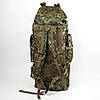 Великий армійський рюкзак 100 л Тактичний рюкзак 100 л Піксель зелений, фото 3