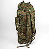 Великий армійський рюкзак 100 л Тактичний рюкзак 100 л Піксель зелений, фото 4
